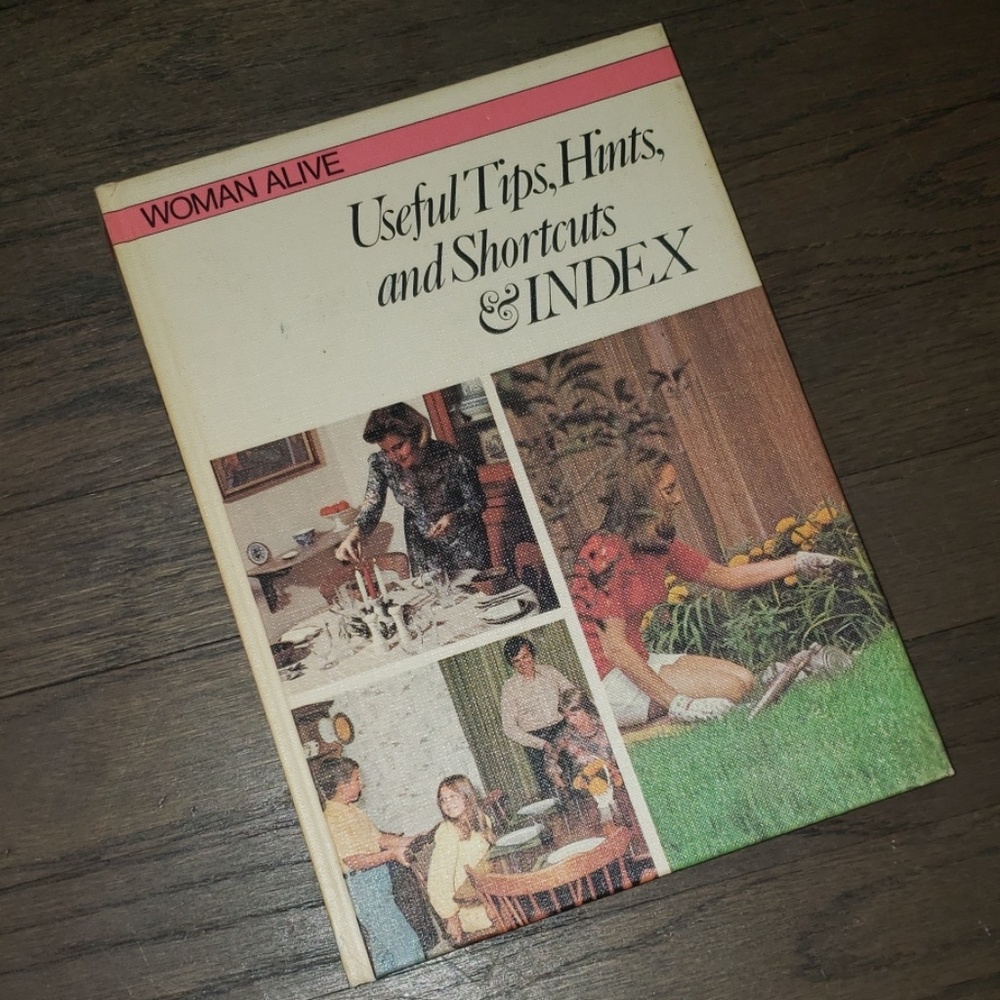 Vintage Woman Alive Useful Tips 70's Book